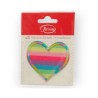 Aplicación Bordada Corazón Arcoiris