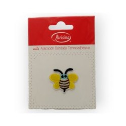 Aplicación Bordada Abeja Con Ojos
