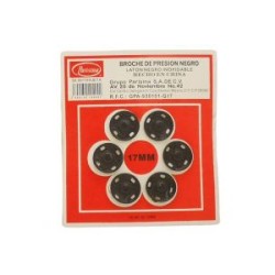 Broche de presión Negro 17 mm