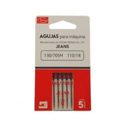Aguja para Máquina de Coser Acero #18 Jeans