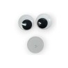 Ojos movibles para coser Blanco/Negro 30 mm