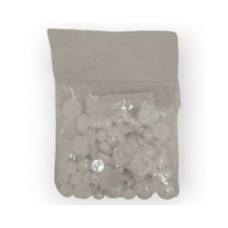 Media Perla para coser Multitamaño Blanco Iris