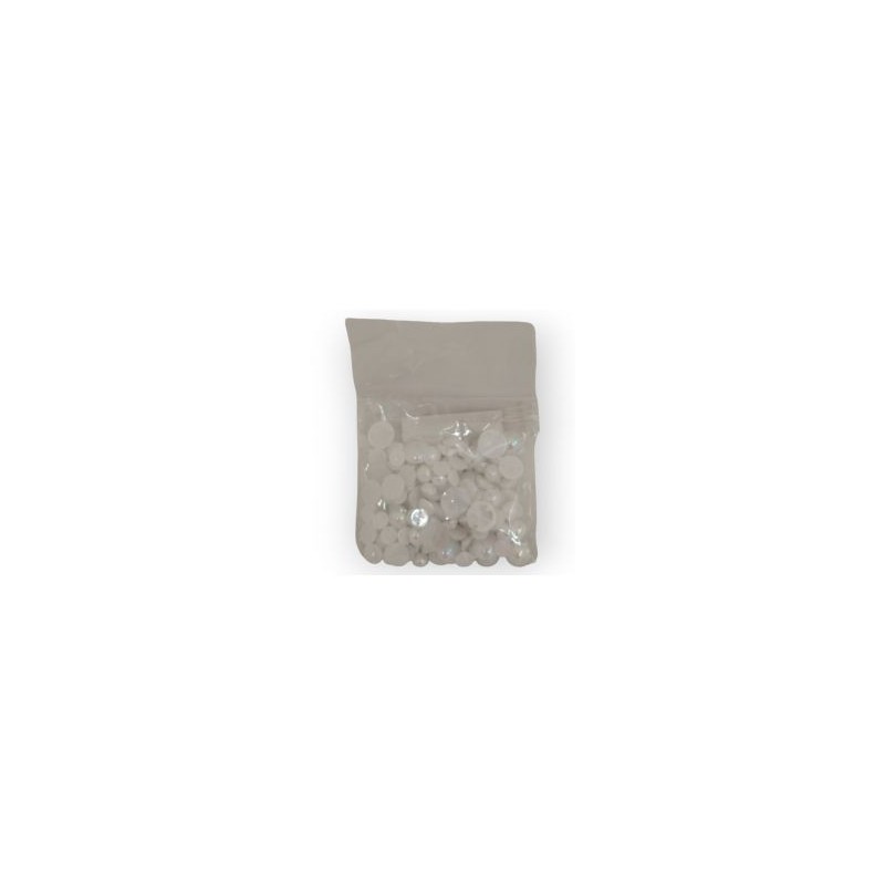 Media Perla para coser Multitamaño Blanco Iris