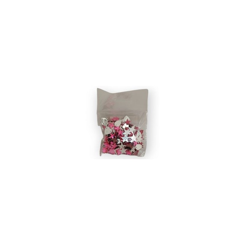 Piedra acrílica para coser Multiformas Rosa