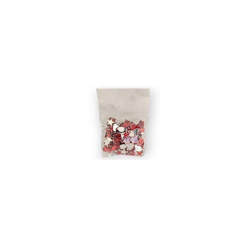 Piedra acrílica para coser Multiformas Rojo