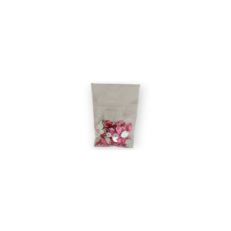 Piedra acrílica para coser Gota Rosa