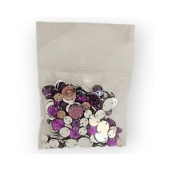 Piedra acrílica para coser Redondo Morado