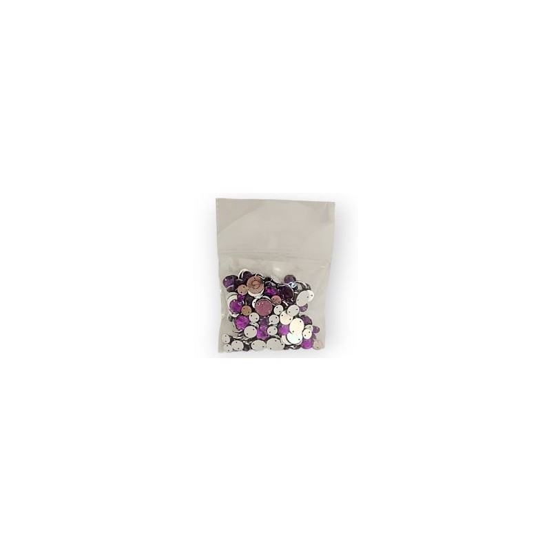 Piedra acrílica para coser Redondo Morado