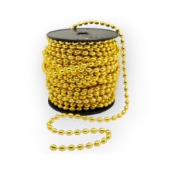 Cuentas en Rollo Oro Perla Oval 8 mm