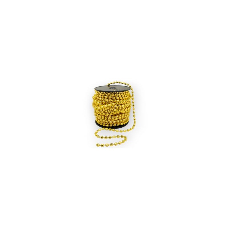 Cuentas en Rollo Oro Perla Oval 8 mm