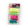 Tarjeta de Pom Poms Neón 25 mm