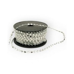 Cuentas en Rollo Plata Corazones 5 mm