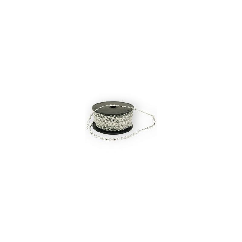 Cuentas en Rollo Plata Corazones 5 mm