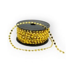 Cuentas en Rollo Oro Corazones 5 mm