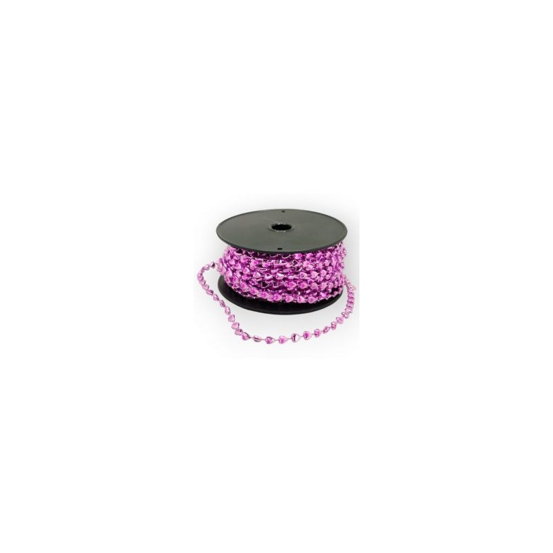 Cuentas en Rollo Rosa Corazones 5 mm