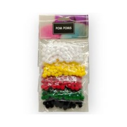 Tarjeta de Pom Poms Básicos 13 mm