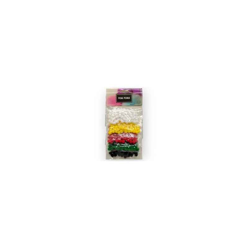 Tarjeta de Pom Poms Básicos 13 mm