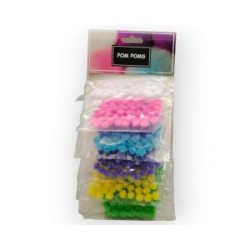 Tarjeta de Pom Poms Pastel 8 mm
