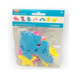 Figura de Fieltro con Adhesivo Princesa
