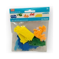 Figura de Fieltro con Adhesivo Transportes