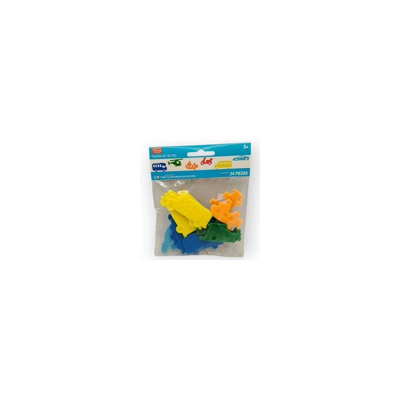 Figura de Fieltro con Adhesivo Transportes