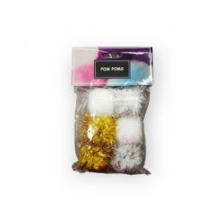 Pom poms Multicolor 38 mm