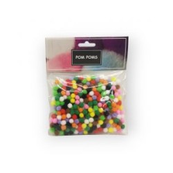 Pom poms Colores Básicos 7 mm