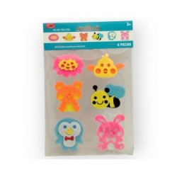 Figura de Fieltro con Adhesivo Animalitos