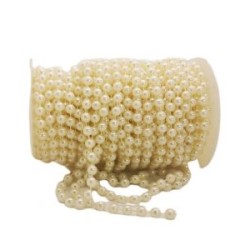 Perla En Rollo Ivory Nacarada 10 Mm