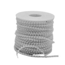 Perla En Rollo Blanco Nacarada 3 Mm