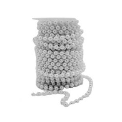 Perla En Rollo Blanco Nacarada 10 Mm