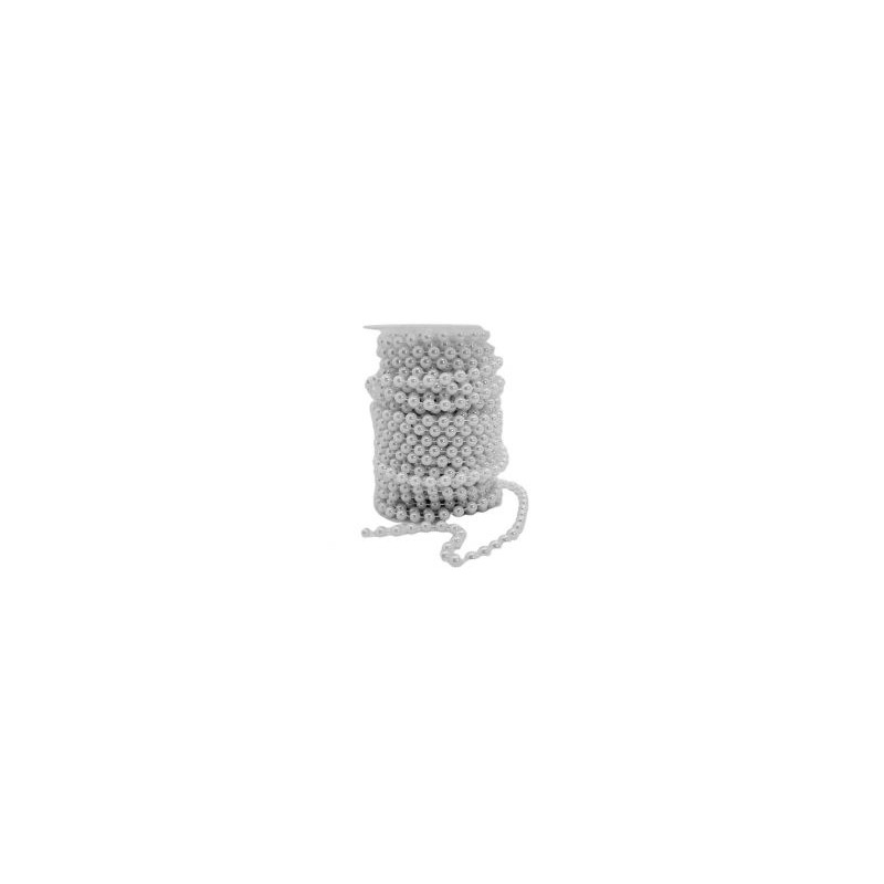 Perla En Rollo Blanco Nacarada 10 Mm