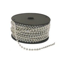 Perla En Rollo Plata Metálica #4