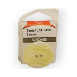 Botones en Cajita 34 mm Blanco Mod.1325401