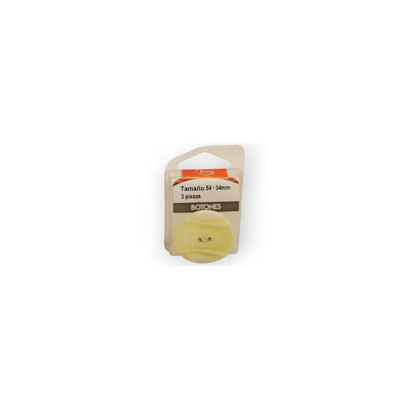 Botones en Cajita 34 mm Blanco Mod.1325401