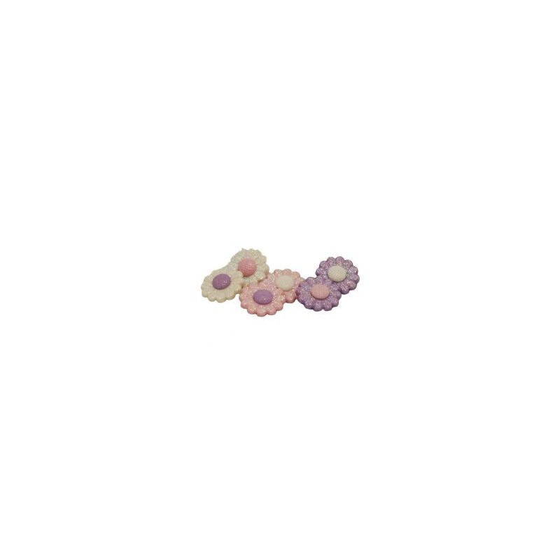 Botones Decorativos Margaritas Brillantes Mod.8993