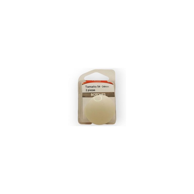 Botones en Cajita 34 mm Blanco Mod.1285401