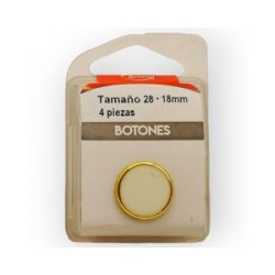 Botones en Cajita 18 mm Blanco Mod.0122801