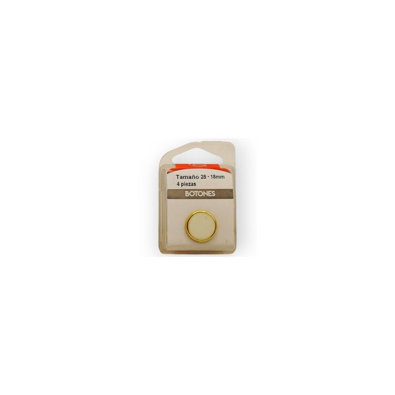 Botones en Cajita 18 mm Blanco Mod.0122801