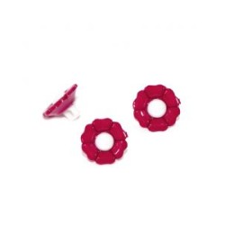 Botón de Flor Rojo #24