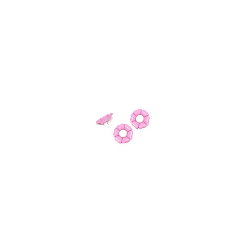 Botón de Flor Rosa #24