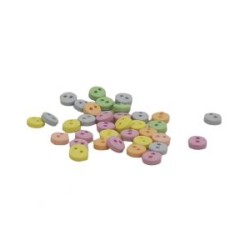Botones Decorativos Mini Redondos Color Pastel