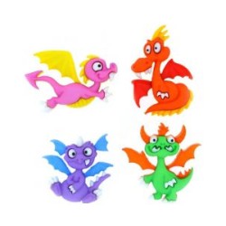 Botones Decorativos Dragones Legendarios