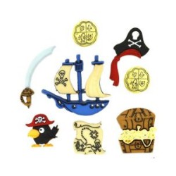 Botones Decorativos Piratas