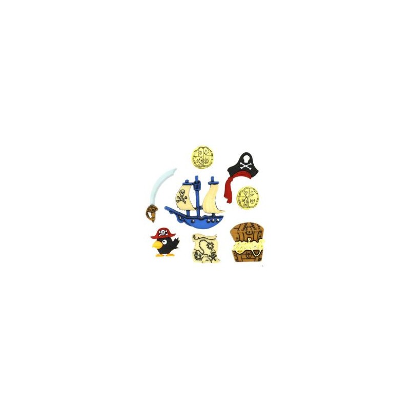 Botones Decorativos Piratas