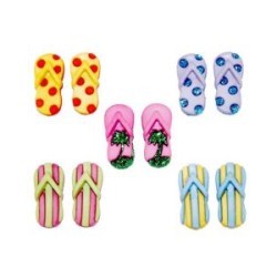 Botones Decorativos Flip Flops-Sandalias