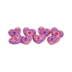 Botones Decorativos Corazones Reales