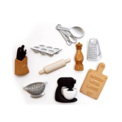 Botones Decorativos Utensilios de Cocina
