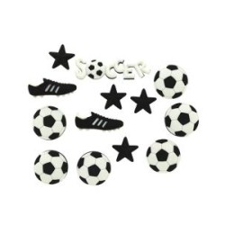 Botones Decorativos Futbol Soccer
