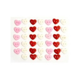 Botones Decorativos Mini Corazones